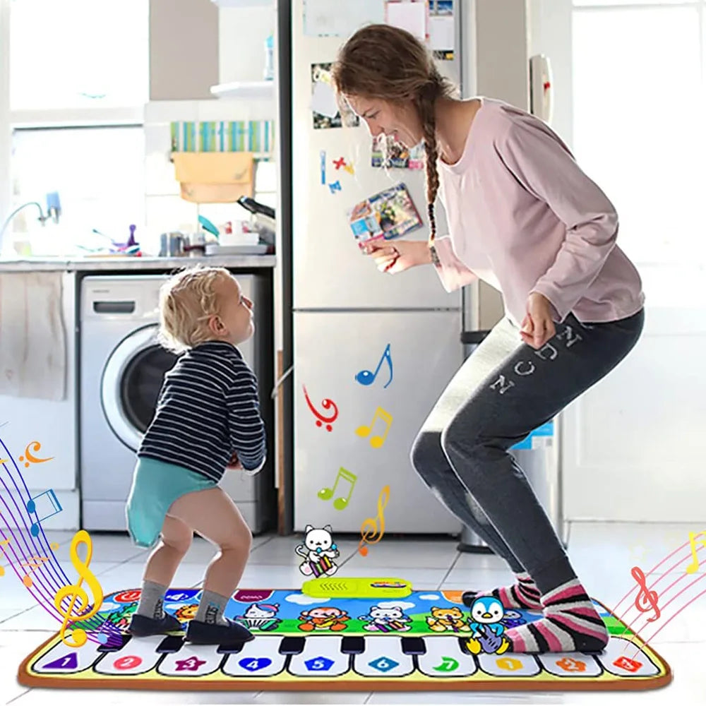 Interactive Piano Music Mat for Toddlers – Educational Animal Keyboard Toy