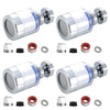 Stainless steel kitchen faucet water filter with splash guard and various replacement parts