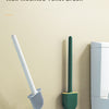 Silicone Toilet Brush with Wall-Mount Holder