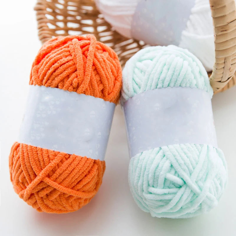 Thick Velvet Yarn for Knitting and Crochet