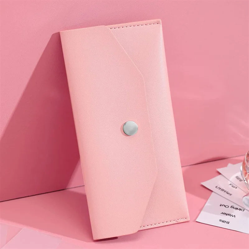 Slim PU Leather Envelope Wallet