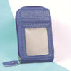 Compact Zippered PU Wallet with Multiple Card Slots