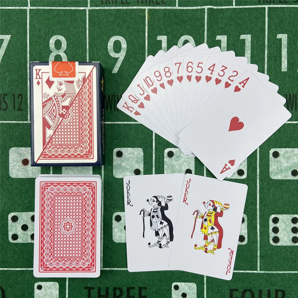 Durable PVC Playing Cards – Waterproof Poker Deck for Texas Hold'em, Baccarat & More