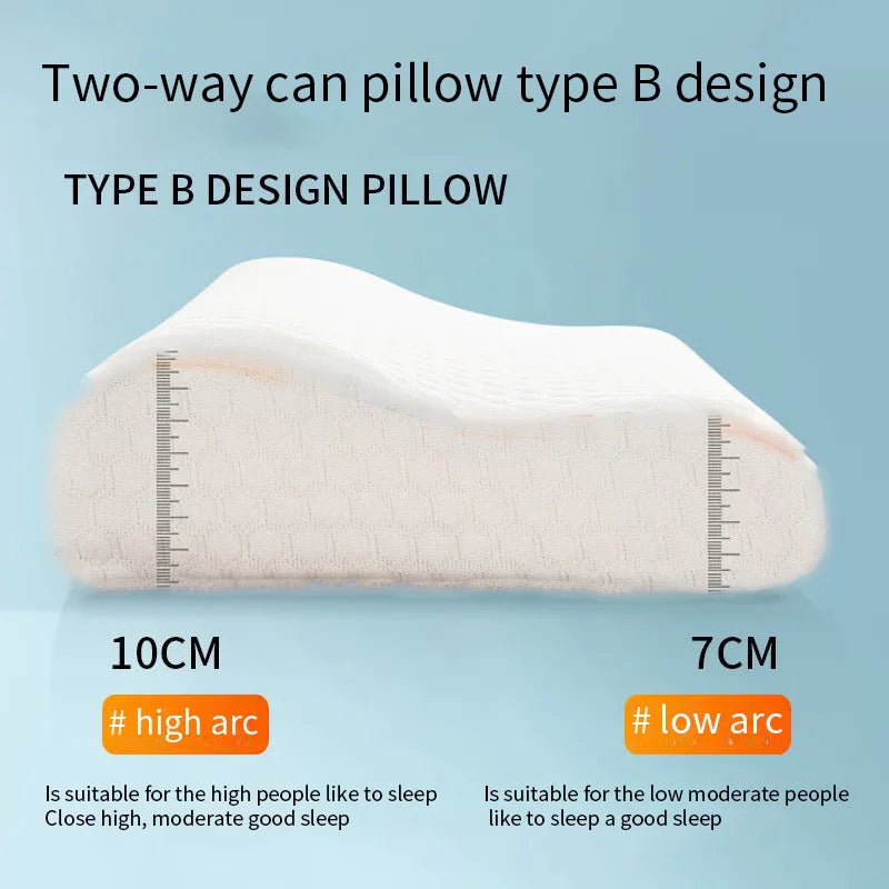 Cooling Memory Foam Pillow with Temperature-Sensitive Support