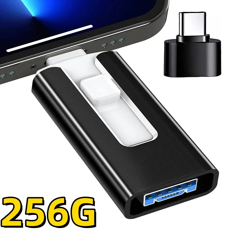 4-in-1 USB 3.0 Flash Drive for iPhone, iPad, and More