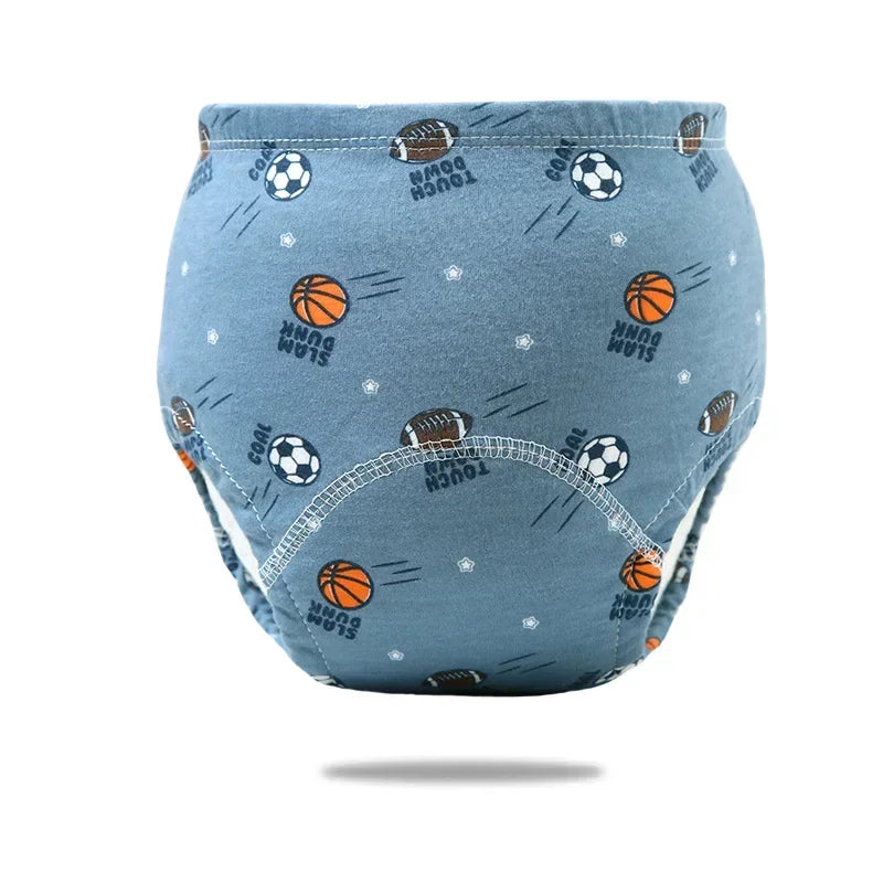 Reusable Cotton Potty Training Pants for Toddlers, Breathable & Waterproof