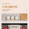 A beige foldable hanging trash bin is shown with bottles placed on it, demonstrating its strong load-bearing capacity.