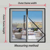 Self-Adhesive Zippered Mosquito Net Window Screen