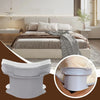 White invisible bedsheet corner tightener clips used to secure mattress and sofa covers