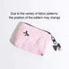 Quilted Bow Makeup Bag