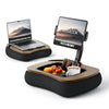 Adjustable Tablet Pillow Stand with Snack Bowl & Foldable Arm