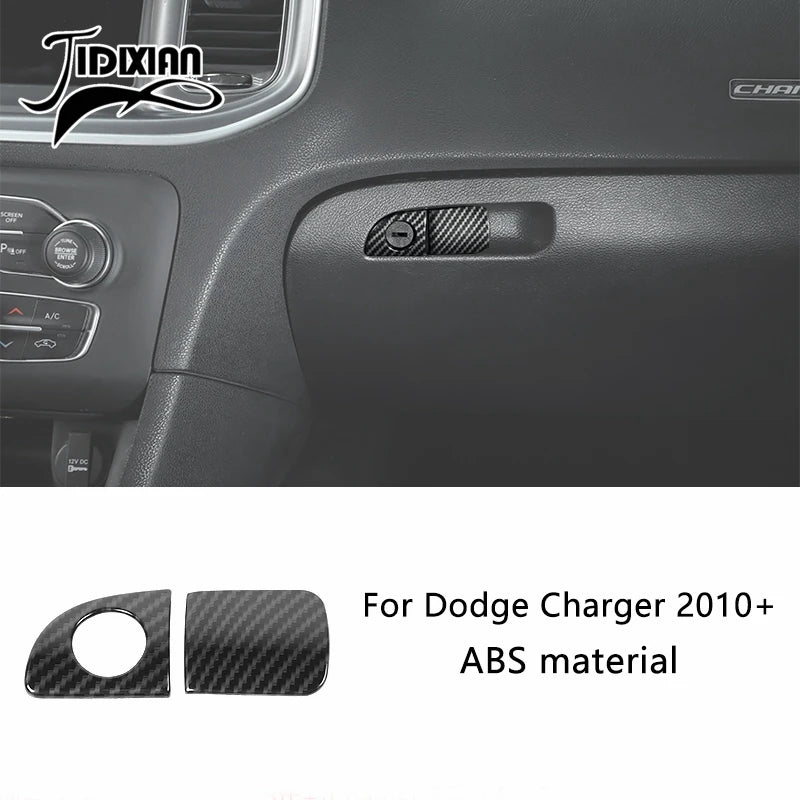 Carbon fiber interior trim piece for Dodge Charger ABS material