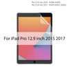 A display showing a paperfeel screen protector for an iPad Pro 12.9 inch model from 2015 and 2017.