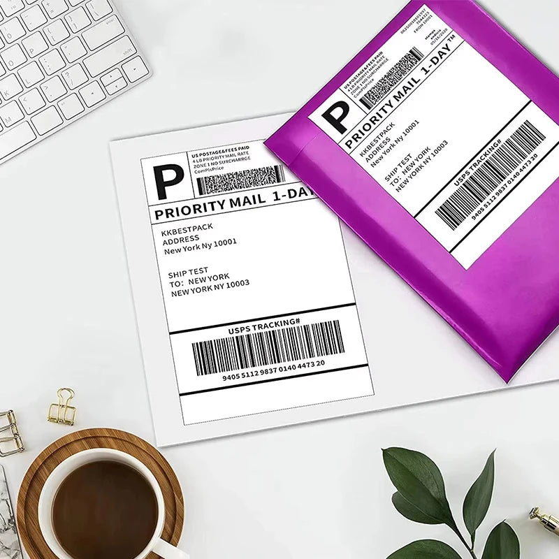 4x6 Inch Thermal Shipping Labels for Barcode and Address Printing