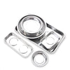 A silver magnetic parts tray with a strong magnet base for hardware storage.