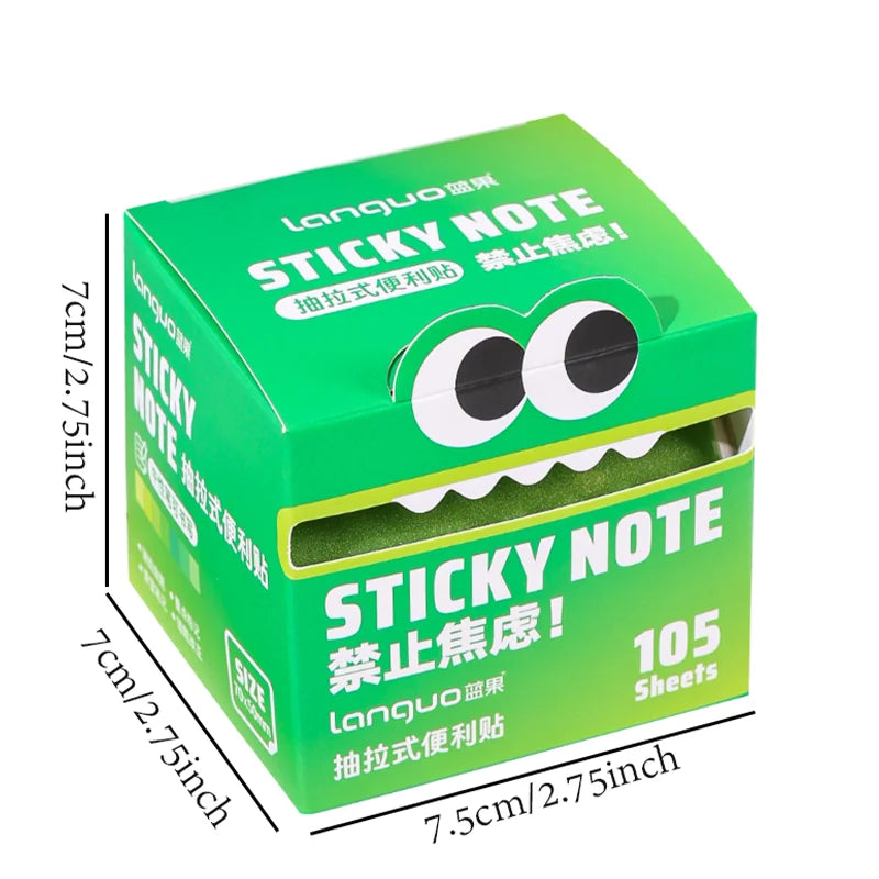 Pull-Out Sticky Notes Roll with Clear Transparent Finish