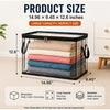 Large Clear PVC Storage Box with Hinged Lid