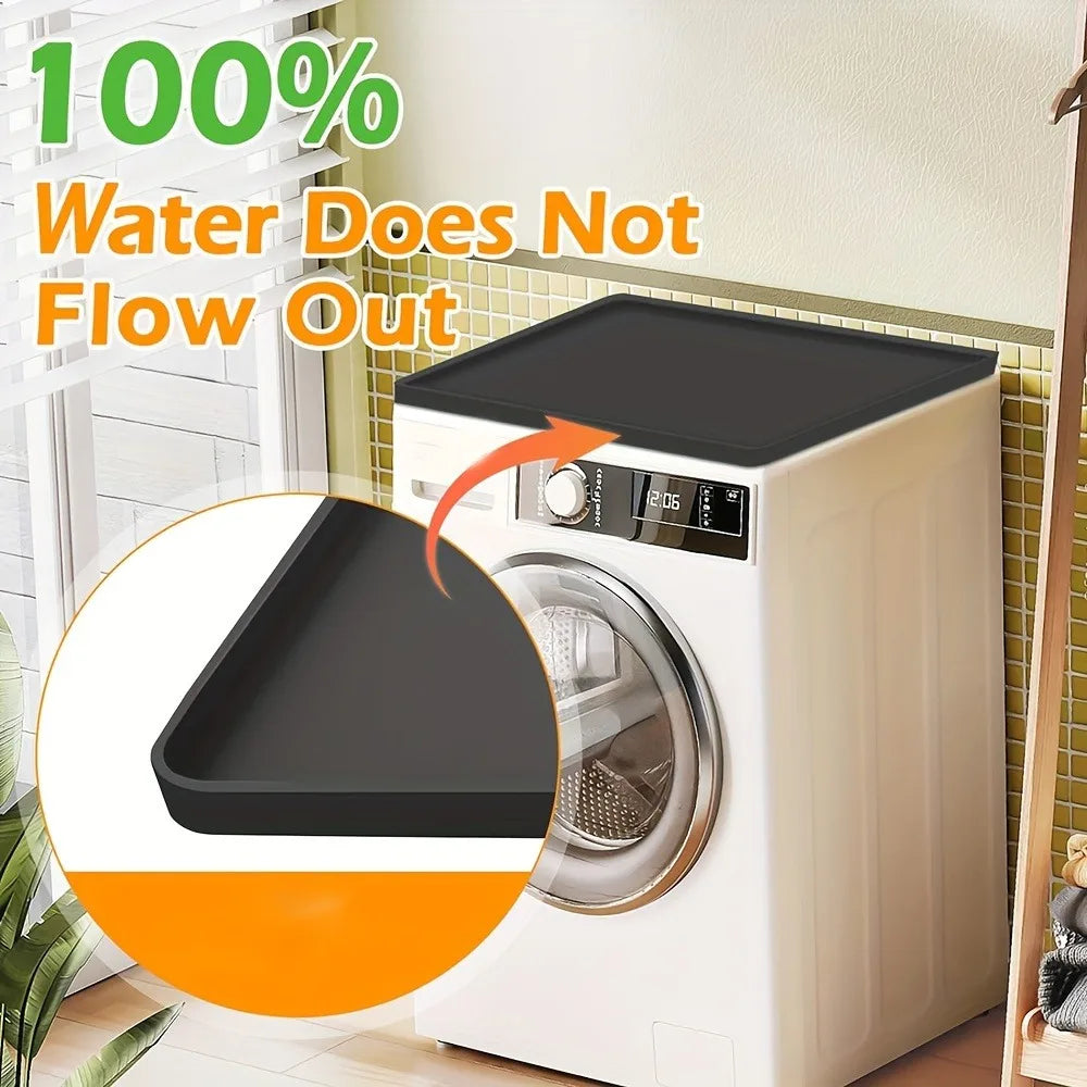 Silicone Washer & Dryer Top Protector Mat with Raised Edges