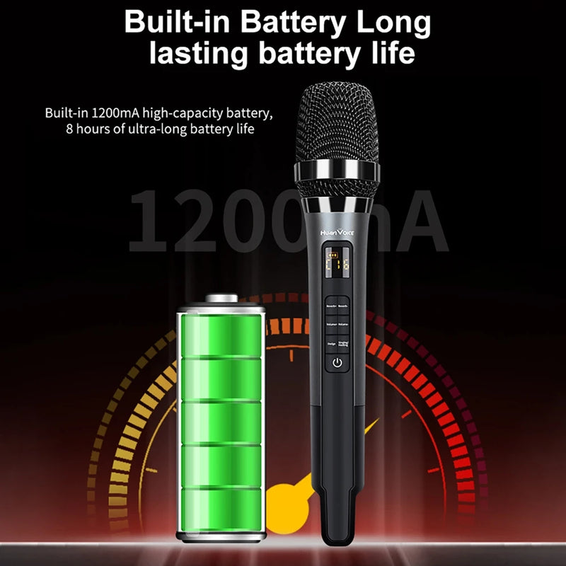 Wireless Handheld Microphone with Built-in Sound Card
