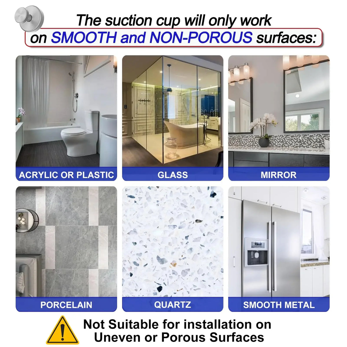 Heavy Duty Suction Cup Wall Hooks
