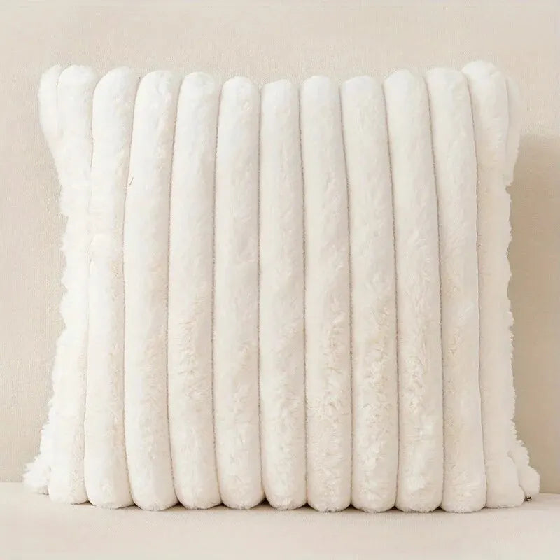 Striped Corduroy Throw Pillow Cover