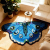 Butterfly-Shaped Plush Rug with Non-Slip Backing