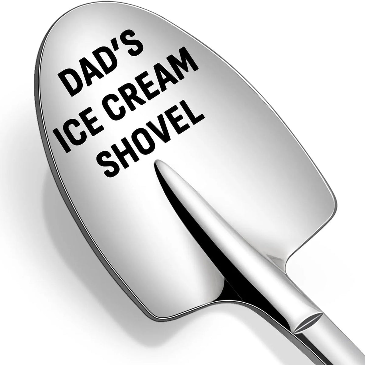 Cuillère à glace en acier inoxydable gravée - Cadeau