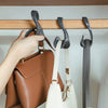 Space-Saving Closet Organizer Hooks for Bags, Hats & Scarves