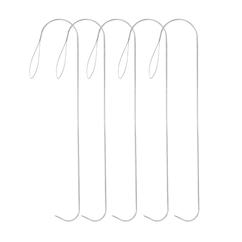 Large Eye Curved Beading Needles for Jewelry Making (5.3 Inch)