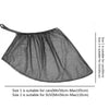 Black mosquito mesh sunshade for car side windows, available in two sizes.