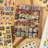 Tierkampf ausgeschnittene Sticker-Buch