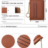 Slim Zippered Card Wallet for Women - Compact Multi-Slot Purse