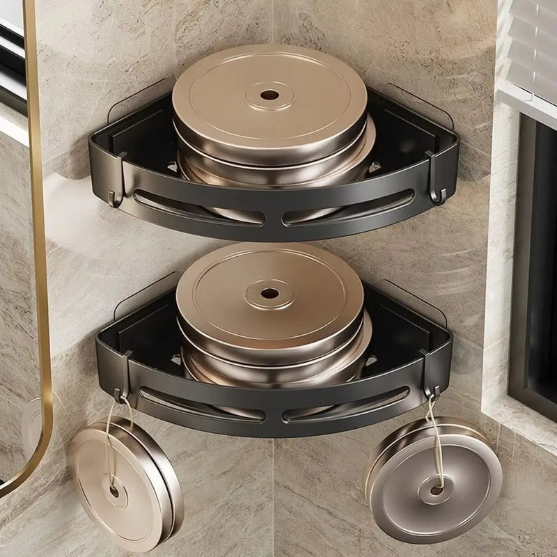 Corner Shower Caddy - Adhesive Mount Bathroom Shelf