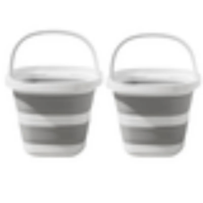Foldable Water Bucket with Carry Handle for Camping and Home