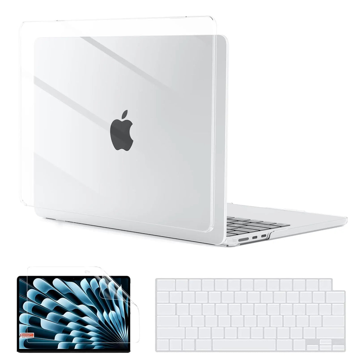 Slim Hard Shell Case & Screen Protector for MacBook Air 13/13.6 and MacBook Pro 13