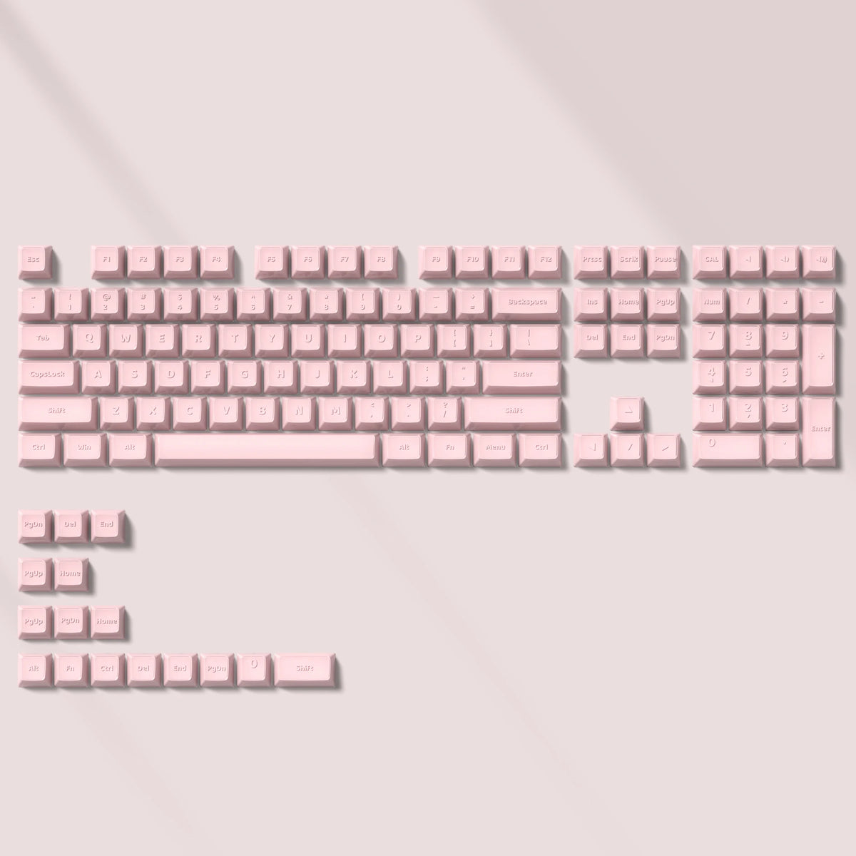 Crystal Clear Jelly Keycaps with Side-Printed Legends for Mechanical Keyboards