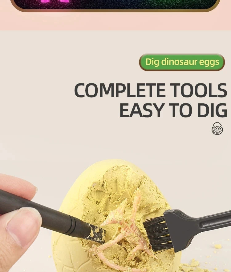Dinosaur Fossil Dig Kit for Kids - Excavation Science Set
