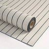 Roll of extra thick 3D wood grain self-adhesive wallpaper in beige and black stripes