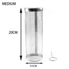 Stainless Steel Rolling Grill Basket for Outdoor BBQ