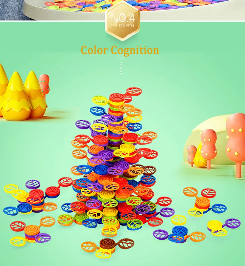 Rainbow Balance Tree Stacking Game