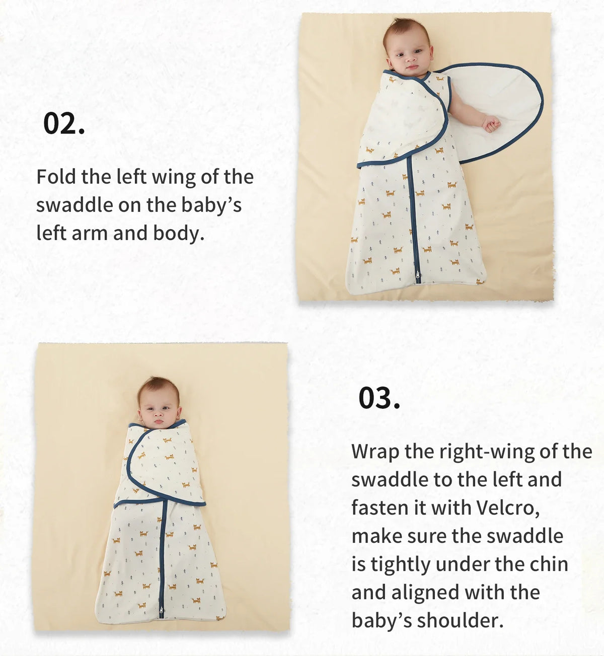 Lightweight Cotton Baby Sleeping Bag for Newborns
