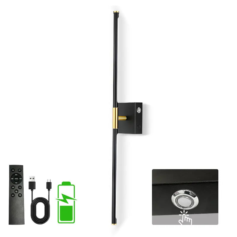 Rechargeable LED Wall Sconce with Remote Control and Dimmable Settings
