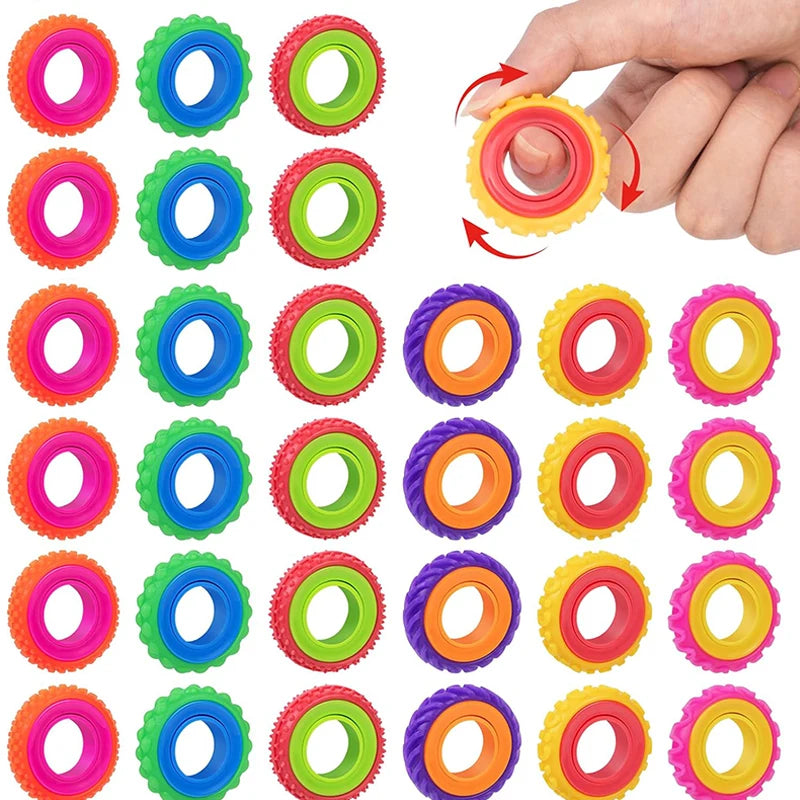 Anillos giratorios para el estrés - Set de 6