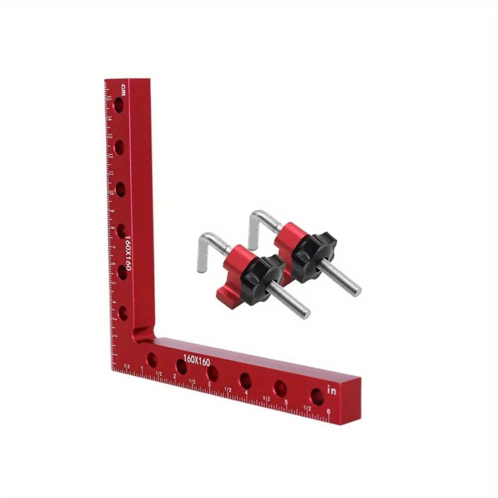 Aluminum Alloy Right Angle Clamp with 90-Degree Positioning Ruler