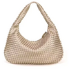 Vegan-Leder gewebte Hobo-Tasche