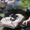 Solar-Powered 20,000mAh Wireless Power Bank with LED Flashlight