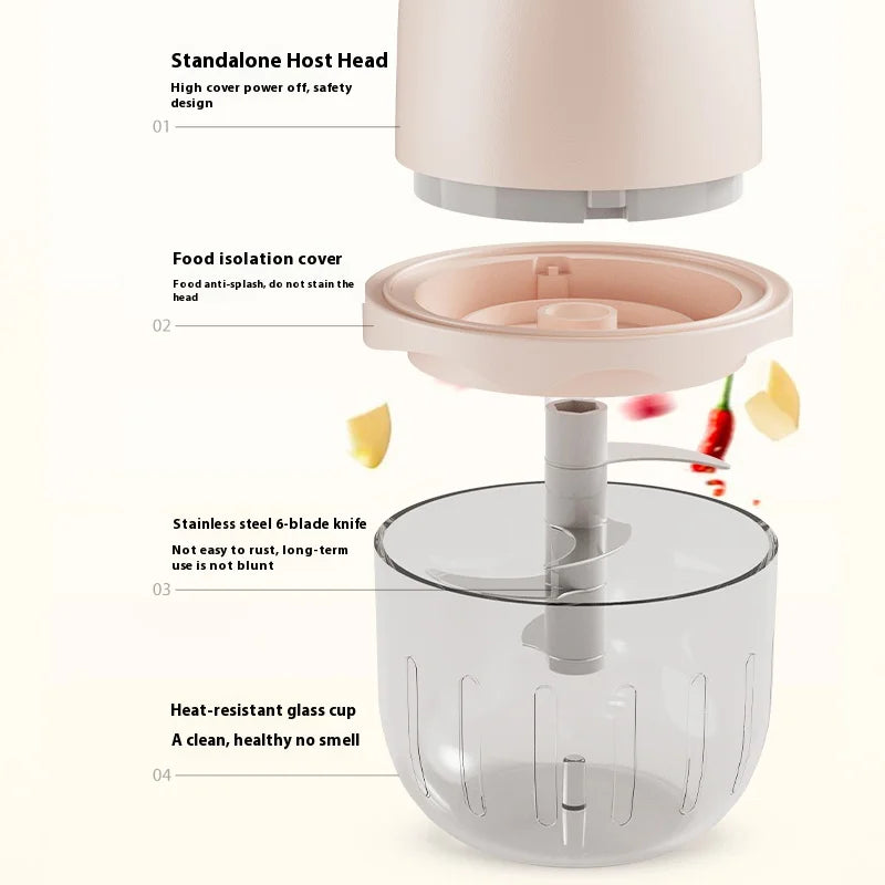 Hachoir et Blender Électrique Multifonctionnel