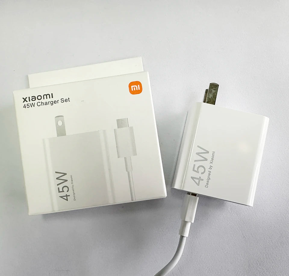 Xiaomi 45W Turbo Fast Charger with USB-C Cable