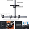 Cabinet Handle Drill Guide Template with Locator Punch