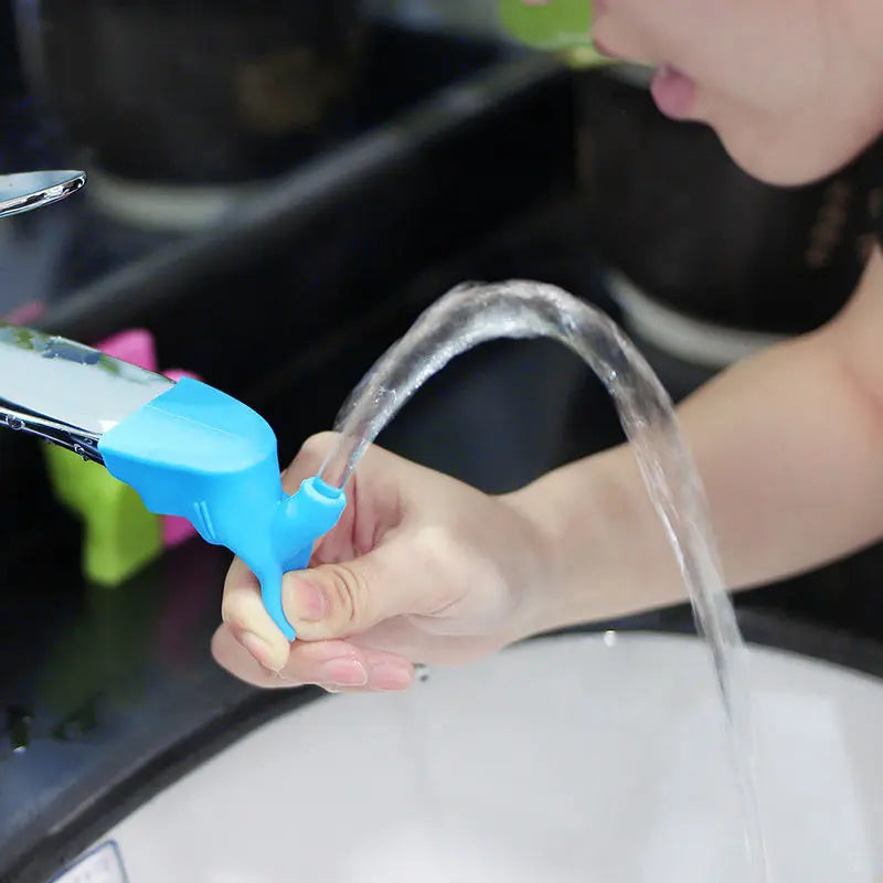 Flexible Silicone Faucet Extender for Sink & Bathroom